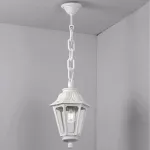 Oprawa ogrodowa wisząca Sichem/Anna CLEAR Fumagalli E27 wys.800 mm, szer.220 mm IP55 230V biały / tworzywo sztuczne