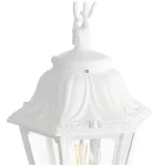 Oprawa ogrodowa wisząca Sichem/Anna CLEAR Fumagalli E27 wys.800 mm, szer.220 mm IP55 230V biały / tworzywo sztuczne