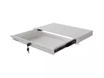 SZUFLADA DO SZAF 19" 1U 270MM SZARA LANBERG (1U/483X270MM UDŹWIG DO 30KG)