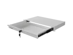 SZUFLADA DO SZAF 19" 1U 270MM SZARA LANBERG (1U/483X270MM UDŹWIG DO 30KG)