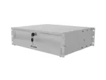 SZUFLADA DO SZAF 19" 3U 360MM SZARA LANBERG (3U/483X360MM UDŹWIG DO 90KG, MONTAŻ 4 PUNKTOWY)