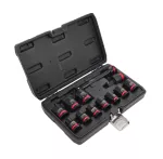 AWTOOLS ZESTAW NASADEK UDAROWYCH 1/2" 13cz./10-24mm/ KRÓTKIE BLACK LINE