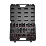 AWTOOLS ZESTAW NASADEK UDAROWYCH 1/2" 35cz./8-32mm/ KRÓTKIE I DŁUGIE BLACK LINE
