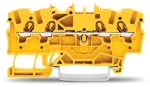 4-przewodowa złączka przelotowa 1,5 mm², żółta 2001-1406