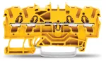 4-przewodowa złączka przelotowa 2,5 mm², żółta 2002-1406