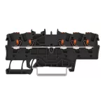 Złączka przelotowa, 5-przewodowa z przyciskami 1,5 mm²