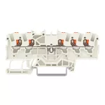 Złączka przelotowa, 5-przewodowa z przyciskami 1,5 mm²