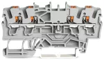 4-przewodowa złączka przelotowa z przyciskiem 2,5 mm², czerwona 2202-1403