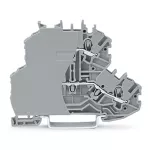 Złączka dwupiętrowa przelotowa/przelotowa, szara 2000-2201/099-000
