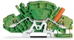 2-przewodowa złączka PE 6 mm², żółto-zielona 2007-8807