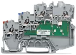 3-przewodowa złączka do czujników żółta LED do czujników typu PNP, szara 2000-5311/1102-950
