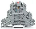 Złączka do zabudowy elementów 3-piętrowe, szara 2002-3221/1000-413