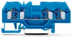 3-przewodowa złączka przelotowa 4 mm², niebieska 281-684