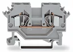 2-przewodowa złączka przelotowa 4 mm², niebieska 281-604