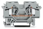2-przewodowa złączka przelotowa 6 mm², jasnoszara 282-691