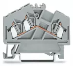3-przewodowa złączka przelotowa 2,5 mm², szara 280-641