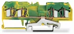 4-przewodowa złączka PE 4 mm², żółto-zielona 281-657/999-950