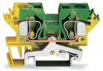 2-przewodowa złączka PE 10 mm², żółto-zielona 284-607/999-950