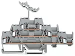 Złączka trzypiętrowa złączka przelotowa/przelotowa/przelotowa, szaro/szaro/szara 280-550