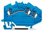 3-przewodowa złączka przelotowa 2,5 mm², niebieska 780-651