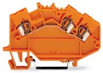 3-przewodowa złączka przelotowa 2,5 mm², pomarańczowa 780-654