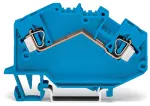 2-przewodowa złączka przelotowa 4 mm², niebieska 781-604