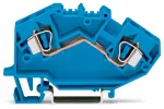 2-przewodowa złączka przelotowa 6 mm², niebieska 782-604