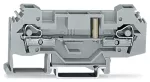 2-przewodowa złączka przelotowa 6 mm², szara 282-133
