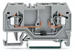 Złączka do zabudowy elementów 2-przewodowe, szara 280-915/281-410