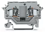 Złączka do zabudowy elementów 2-przewodowe, szara 281-603/281-400