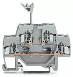 Złączka do zabudowy elementów 2-piętrowe, szara 280-942/281-487
