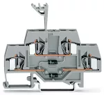 Złączka do zabudowy elementów 2-piętrowe, szara 281-635/281-491