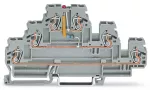 Złączka do zabudowy elementów 3-piętrowe, szara 870-593/281-413