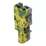 1-przewodowe gniazdo CAGE CLAMP®, żłt-ziel/szary 769-102/000-037