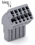 1-przewodowe gniazdo, kątowe CAGE CLAMP®, szara 769-105/022-000