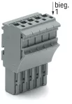 1-przewodowe gniazdo Push-in CAGE CLAMP®, szara 2022-108