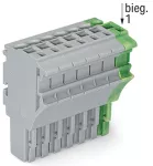 1-przewodowe gniazdo Push-in CAGE CLAMP®, szary/żółto-zielony 2022-107/000-036