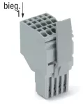 2-przewodowe gniazdo Push-in CAGE CLAMP®, szara 2020-203/122-000