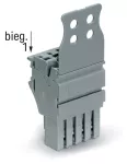 1-przewodowe gniazdo Push-in CAGE CLAMP®, szara 2022-115/137-000