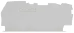 Ścianka końcowa/wewnętrzna gr. 0,8 mm do złączek 3-przewodowych, szara