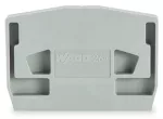 Ścianka końcowa do złączek ze stopką zatrzaskową gr. 4 mm, jasnoszara