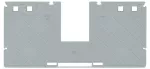 Ścianka rozdzielająca z wycięciem na łącznik poprzeczny gr. 2 mm szer. 157 mm, szara