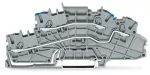 Piętrowa złączka instalacyjna z otworem montażowym 2,5 mm², szara 2003-6649