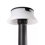 Oprawa ogrodowa Solar JOSEPHA Fumagalli Moduł LED z czujnikiem ruchu PIR 4000K 280lm OPAL REFL. 800 mm IP 55 czarny / tworzywo sztuczne