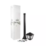 Oprawa ogrodowa GIAFFA/ROBY CLEAR Fumagalli E27 wys.945 mm, szer.200 mm IP55 230V czarny / tworzywo sztuczne