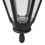 Oprawa elewacyjna kinkiet BISSO/SALEM CLEAR Fumagalli E27 wys.500 mm, szer.315 mm IP55 230V czarny / tworzywo sztuczne