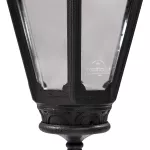 Oprawa elewacyjna kinkiet BISSO/SALEM CLEAR Fumagalli E27 wys.500 mm, szer.315 mm IP55 230V czarny / tworzywo sztuczne