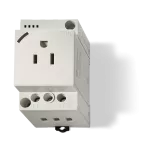 Gniazdo elektryczne do montażu na szynę DIN, RAL7035