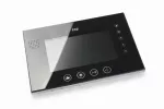 Monitor: monitor 7" kolorowy z pamięcią, port karty SD, plastik/aluminium, czarny + zasilacz