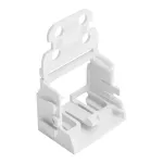 Adapter montażowy z odciążeniem przewodów do złączek 10-przewodowych seria 221, 4 mm², biały